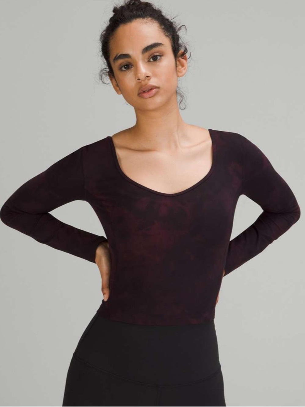 Lululemon Align Long Sleeve Shirt
Diamond Dye Cassis Black